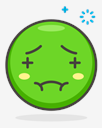 nauseated,face