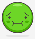 nauseated,face