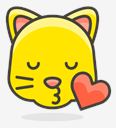 kissing,cat,face