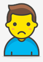 man,frowning