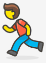 man,running