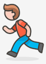 man,running