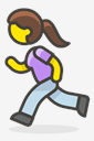 woman,running