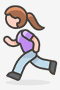 woman,running