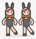women,with,bunny,ears