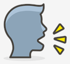speaking,head