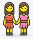 two,women,holding,hands