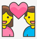 couple,with,heart,woman,man