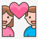couple,with,heart,woman,man