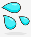 sweat,droplets