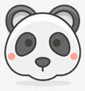 panda,face