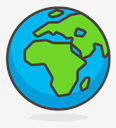 globe,showing,Europe,Africa
