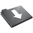arrow,down,folder,grey