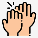 high,five