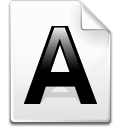 a,file,font,letter