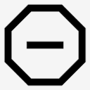 minus,octagon