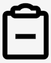 clipboard,minus