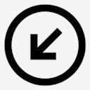 circle,arrow,bottom,left