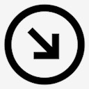 circle,arrow,bottom,right