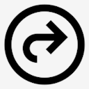 circle,arrow,right,curved