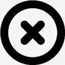 cancel,close,delete,reject,remove
