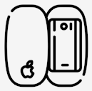 apple,mouse