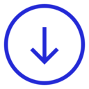 circle,arrow,down