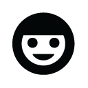 girl,monotone,smile,smiley