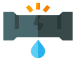 broken,pipe