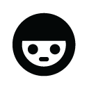 girl,monotone,silent,smiley