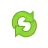 arrow,down,green,linked