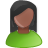black,female,green,user