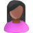 black,female,pink,user