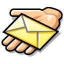 beos,email,hand,message,share
