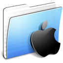 apple,aqua,folder,stripped