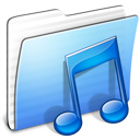 aqua,folder,music,stripped