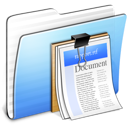 aqua,documents,folder,stripped