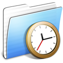 aqua,clock,folder,stripped