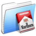 aqua,folder,marlboro,stripped