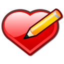bookmark,edit,heart,love,pen