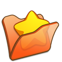 favourite,folder,orange
