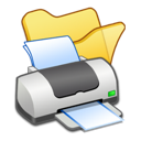 folder,printer,yellow