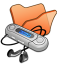 folder,mymusic,orange