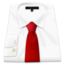 red,shirt,tie