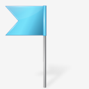 MapMarker,Flag,Left,Azure