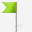 MapMarker,Flag,Left,Chartreuse
