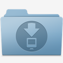 Downloads,Folder,Blue