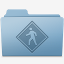 Public,Folder,Blue
