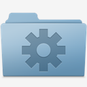 Setting,Folder,Blue
