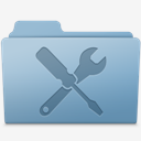 Utilities,Folder,Blue